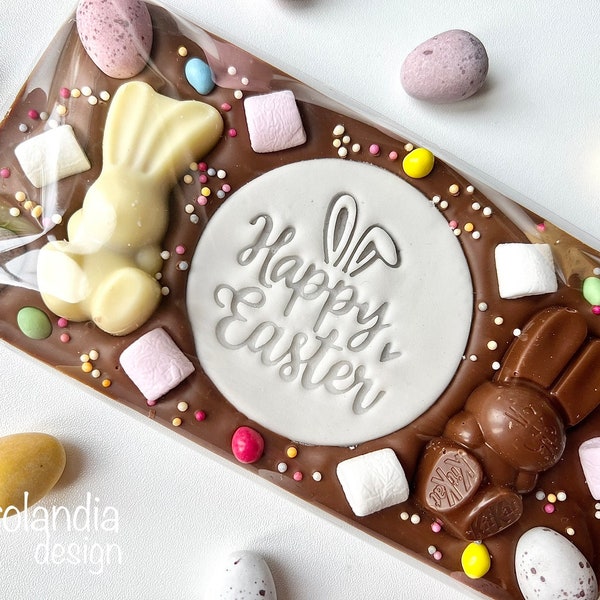 Chocolate bar easter gifts chocolate gifts easter bunny easter egg chocolate slab sweets sweet gift personalised chocolate bar