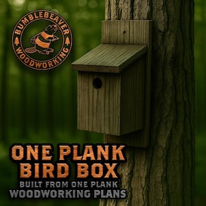 One Plank Bird Box Woodworking Plans – DIY Weekend Project (Imperial & Metric)