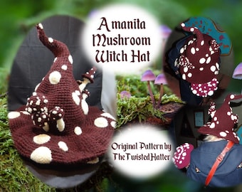 Mushroom Amanita Twisty Witch Hat