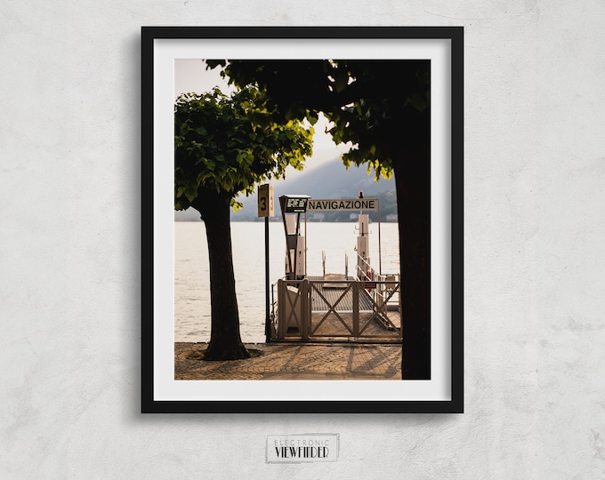 Lake Como Art Print | 'NAVIGAZIONE' | Fine Art Photography Print | Mothers Day Gift | Fathers Day Gift