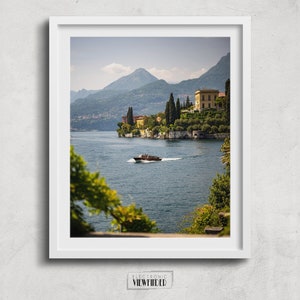 Italian Art Print | &#39;COMO TAXI 002&#39; | Lake Como Italy