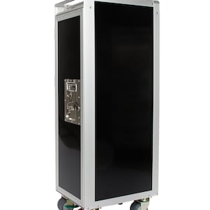 新しい黒いエアライントロリーギャレーカート家具カート