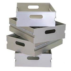 4 New aluminum atlas airline trolley drawers