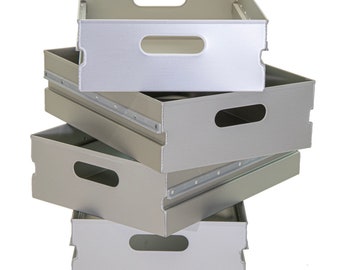 4 New aluminum atlas airline trolley drawers