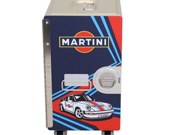 Porsche 911 Martini Galley container night stand side table galley box canister flight case airline trolley