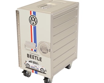 VW Beetle Galley container night stand side table galley box canister flight case airline trolley
