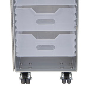 Nuovissimo contenitore Galley comodino tavolino cambusa scatola metallica flight case trolley aereo immagine 5