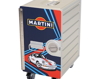 Porsche Martini Racing Galley container night stand side table galley box canister flight case airline trolley