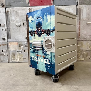 Brand new aviation galley container night stand side table galley box canister flight case airline trolley