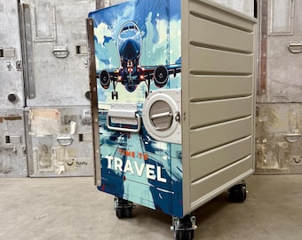 Brand new aviation galley container night stand side table galley box canister flight case airline trolley