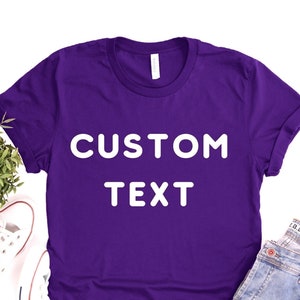 T-shirt avec texte et photo personnalisés,chemise personnalisée,chemise familiale personnalisée,T-shirt personnalisé,T-shirt d'équipe personnalisé,Création de votre propre chemise,Texte personnalisé