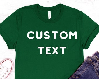 Custom Text Photo Group Shirt,Custom Birthday Text T-Shirt,Personalized T-Shirt,Make Your Own Birthday  Shirt,Custom Family Shirt