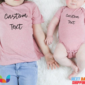 Custom Text and Photo Soft Custom Toddler shirt ,Children's Custom Tee,Kids Custom Shirt,Personalized Shirt,Youth Shirt,Toddler Shirt