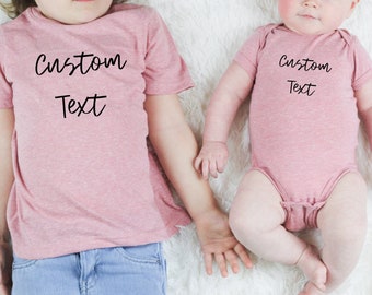 Kids Custom Shirt,Personalized Shirt,Soft Custom Baby Tshirt,Youth & Toddler Tee,Children's Custom Tee,Fun Kids Tee,Your Text Here
