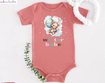 Winter Babe Baby Bodysuit, Gender Neutral Gift for Kids