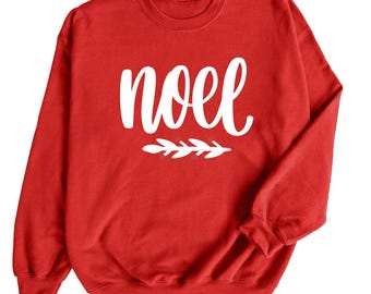 Noel Christmas Sweatshirt Unisex Holiday Sweater Family Matching Top