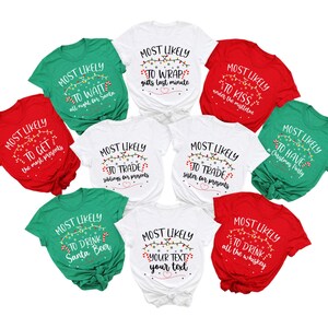T-shirts met meeste kans op kerst, grappig kerst-T-shirt, kerstcadeau, T-shirts met meeste kans op kerst