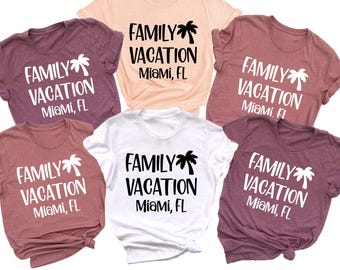 Custom Family Vacation Shirt, Summer Trip Matching Tees,  2026 Vacation Outfits
