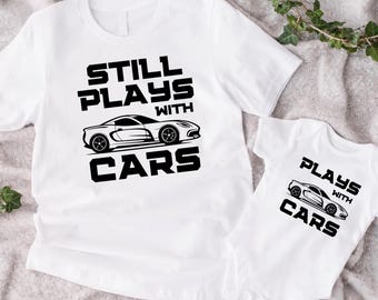 Dad and Son Matching Car Shirts: Father's Day Outfits