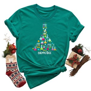 Chemistree Christmas T-Shirt, Funny Science Teacher Christmas Tree Shirts, Christmas Gifts