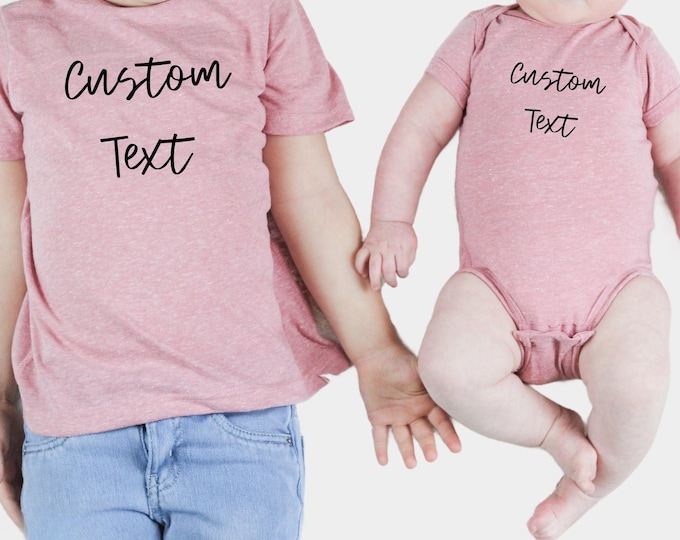 Featured listing image: Custom Text and Photo Soft Custom Toddler shirt ,Children's Custom Tee,Kids Custom Shirt,Personalized Shirt,Youth Shirt,Toddler Shirt