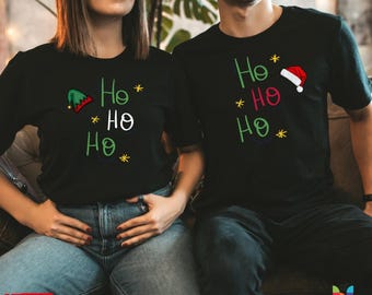 Ho Ho Ho Christmas Matching Shirt Funny Holiday Tee Family Group Gift