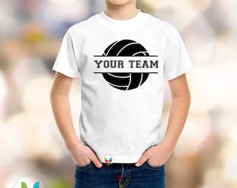 Custom Double Sided Volleyball Team Shirt ,Custom Name and Number with Volleyball Logo Shirt