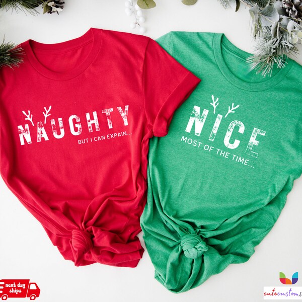 Naughty and Nice Couples Shirts Etsy — free download