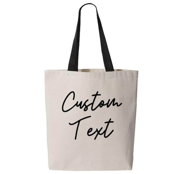 Custom Text and Photo Bulk Tote Bag,Custom Easy Shopping Bag,Custom Text Tote,Custom Tote Bag,Promotional Tote Bag,Trade Show Gift Bag,