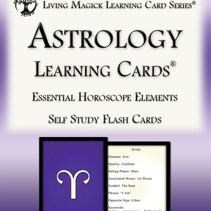 Tarjetas de aprendizaje de astrología ~ Living Magick Publishing