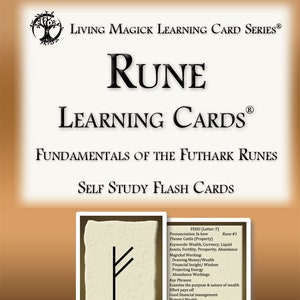 Cartas de Aprendizagem de Runas ~ Living Magick Publishing