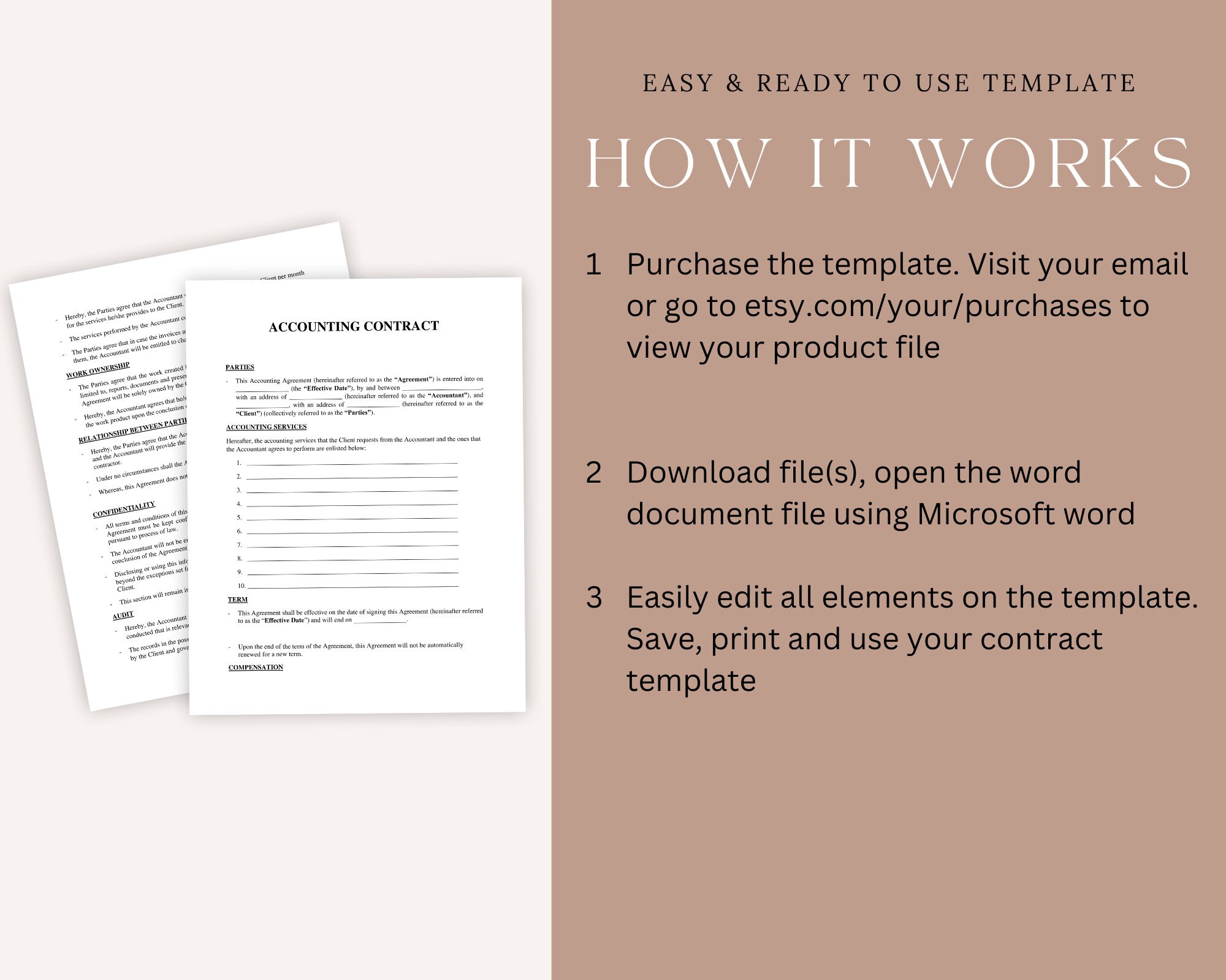 Freelance Accounting Contract Template photo