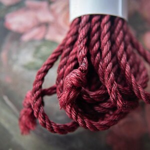 Shibari Rope: Dark Ruby Jute Cord (5 mm Thickness, 8 m & 10 m) image 4