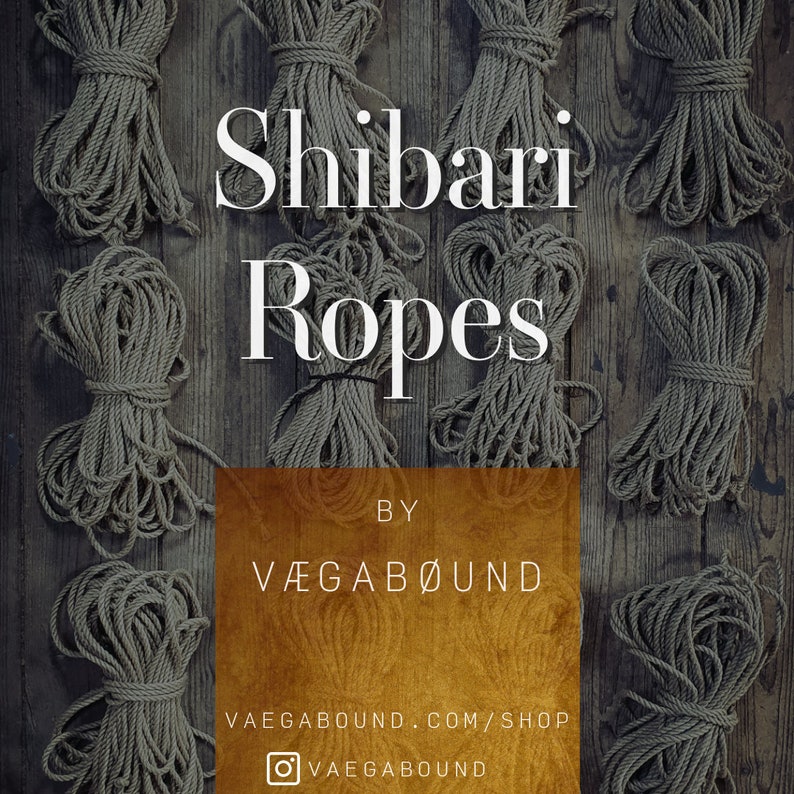 Corde de jute / jeu ø 6 mm Classic VÆGABØUND pour Kinbaku / Shibari 8 m/10 m image 6