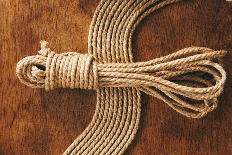 Corde de jute / jeu ø 6 mm Classic VÆGABØUND pour Kinbaku / Shibari 8 m/10 m image 1