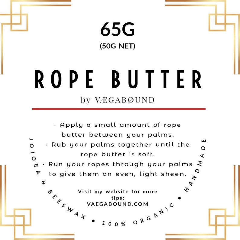 65G (50g net) ROPE BUTTER by VEGABOUND