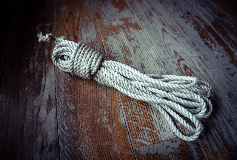 Shibari Rope: Natural Hemp, Ready to Use - 6 mm Thick, 8 or 10 m image 2