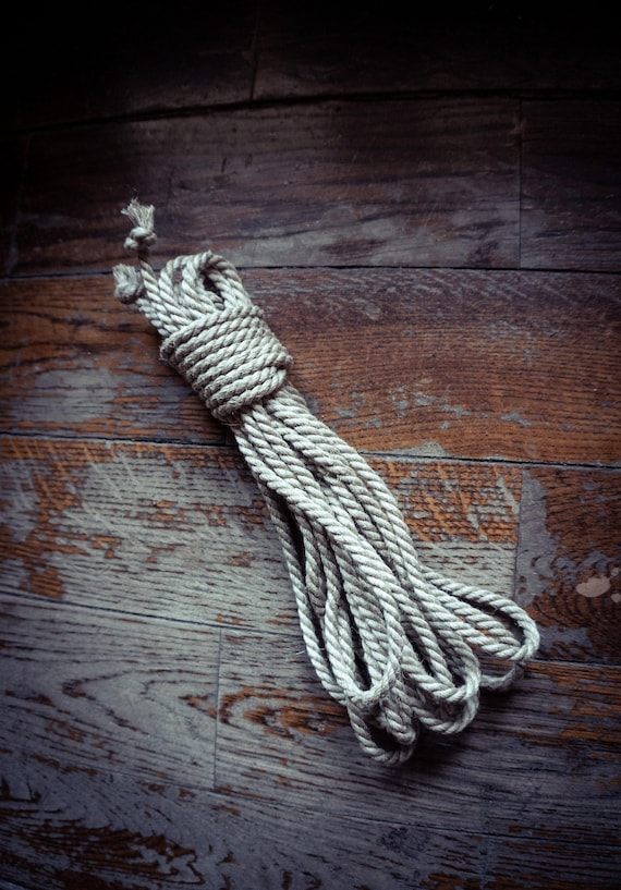 Shibari Rope: Natural Hemp, Ready to Use - 6mm Thick, 8 or 10m