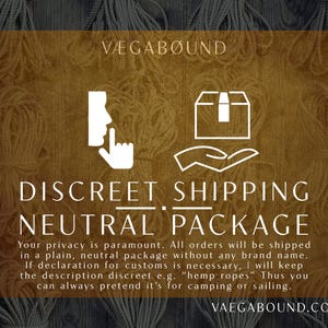 a sign that says, discret shipping neutral package
