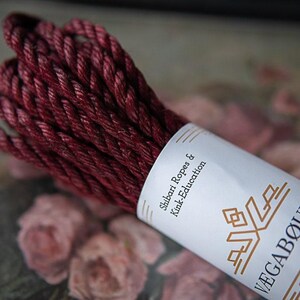 Shibari Rope: Dark Ruby Jute Cord (5 mm Thickness, 8 m & 10 m) image 3