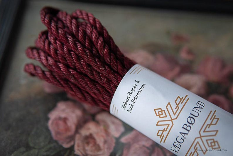 Shibari Rope: Dark Ruby Jute Cord (5 mm Thickness, 8 m & 10 m) image 3