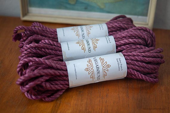 Shibari Rope: Wild Berry Purple Jute Cord (5mm, 8m & 10m Lengths)