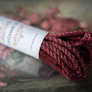 Shibari Rope: Dark Ruby Jute Cord (5 mm Thickness, 8 m & 10 m) image 2