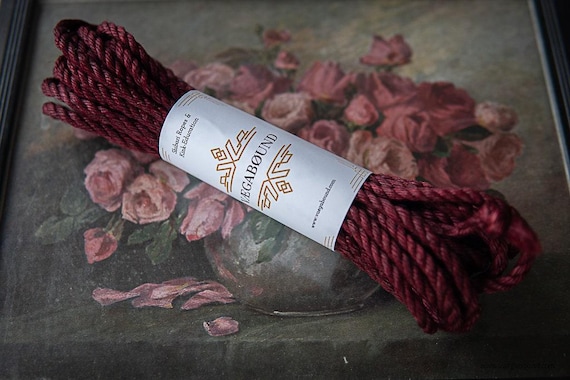 Shibari Rope: Dark Ruby Jute Cord (5mm Thickness, 8m & 10m)