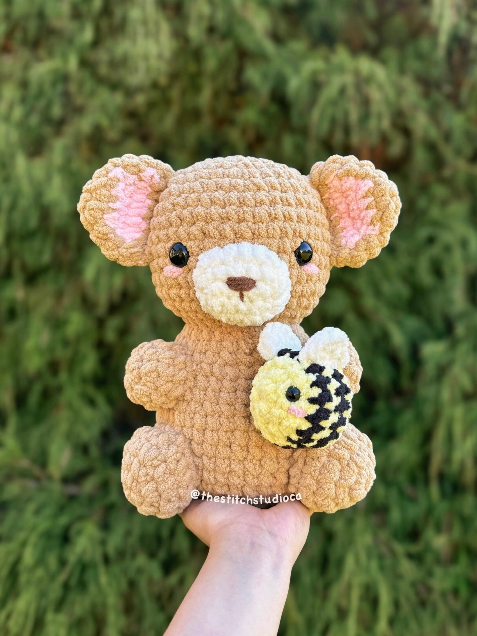 赤ちゃんウサギとクマのぬいぐるみのかぎ針編みパターン | 編みぐるみ