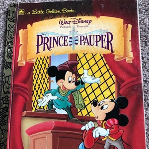 Disney&#39;s The Prince and the Pauper (1990 Little Golden Book)