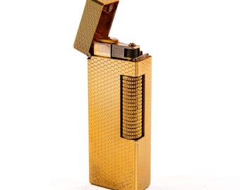 Vintage Gold Plated Dunhill Rollagas Lighter Basket  1960s