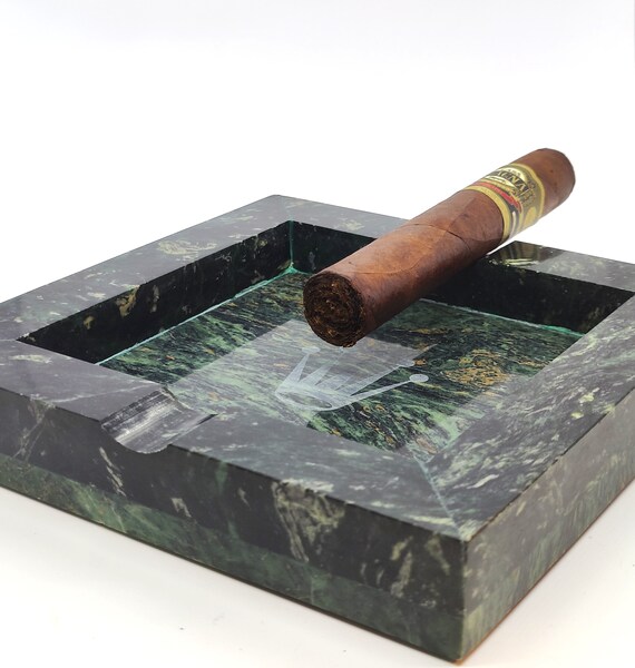 Vintage Green Marble Rolex Ashtray New Etsy
