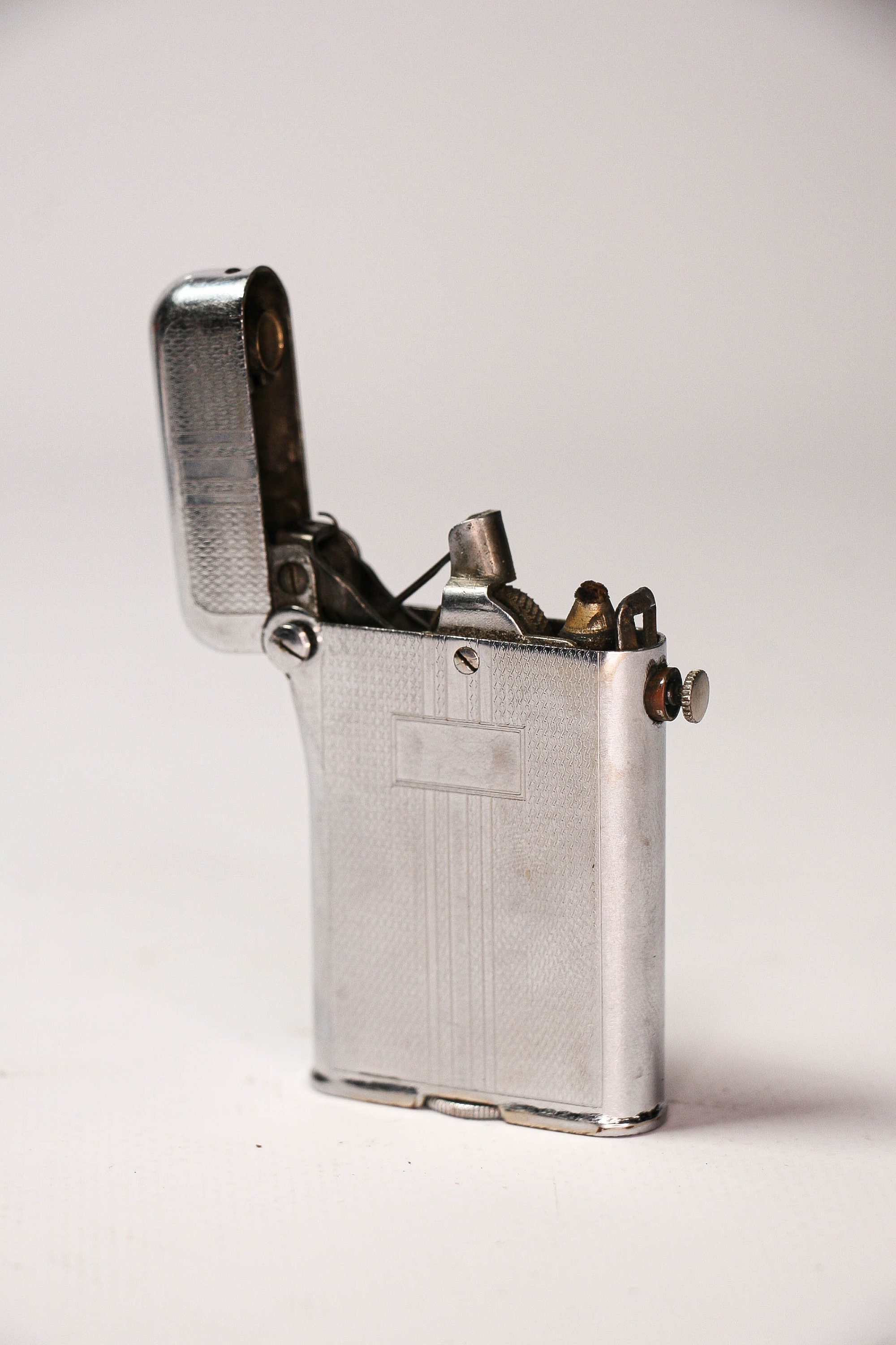 Vintage Thorens Double Claw Lighter Rectangular Pattern 1930s Etsy