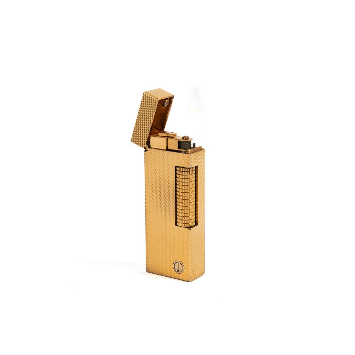 Vintage Dunhill Rollagas Lighter Diamond-cut Gold Plated 1980s - Etsy
